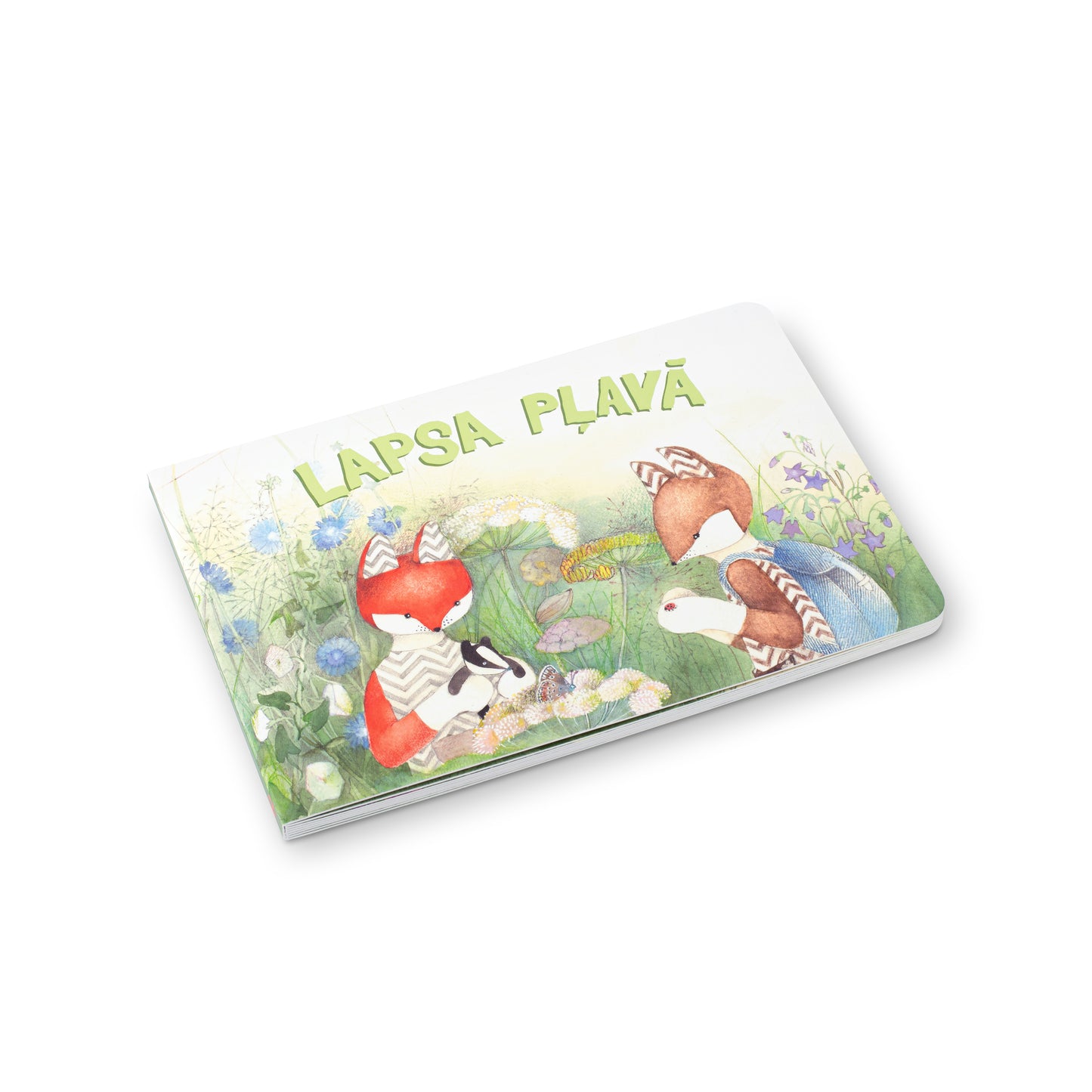Kartona bilžu grāmata "Lapsa pļavā"